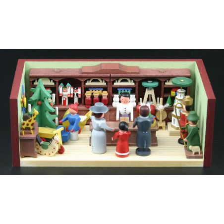 Miniaturstübchen Spielzeugladen 11cm x 6cm x 4cm