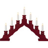 LED Trendiger Schwede bordeaux  47,5 x 33,0 x 6,0 cm