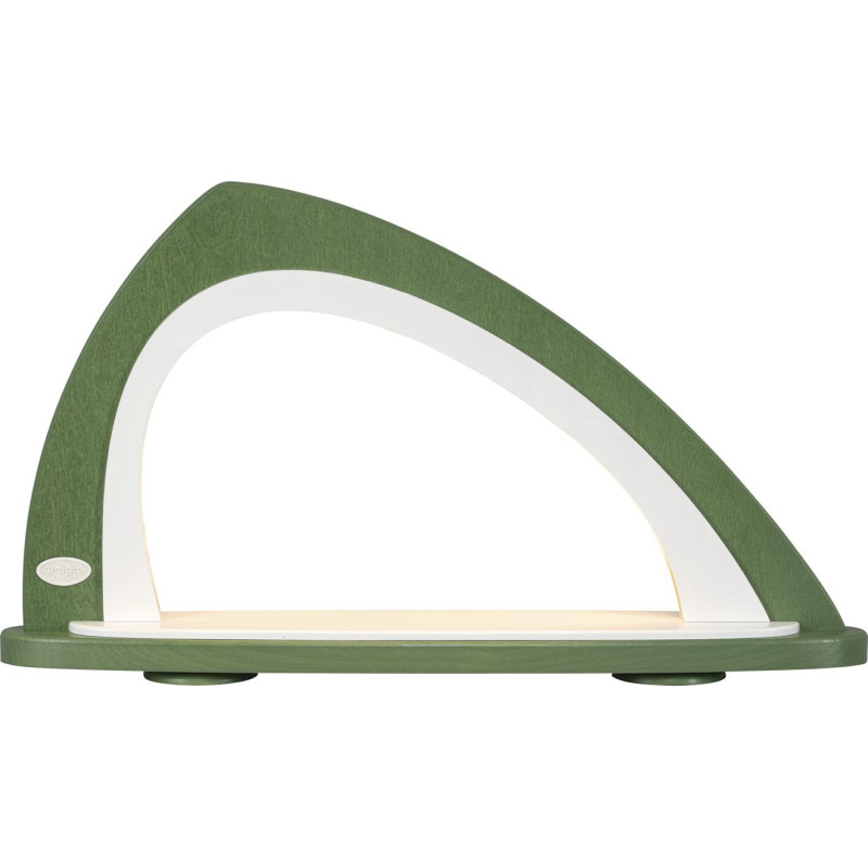 Leerbogen asymmetrisch gruen-weiss  52,0 x 29,7 x 9,0 cm
