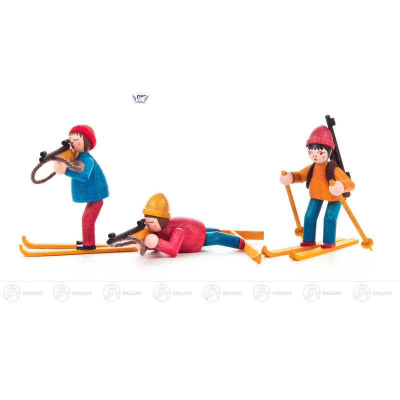 Wintersportler Biathleten farbig (3)