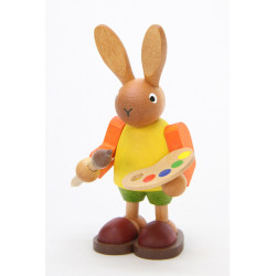 Hase mit Farbpalette  8,5 cm