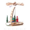 Pyramide mit Weihnachtsmann  für Teelichter