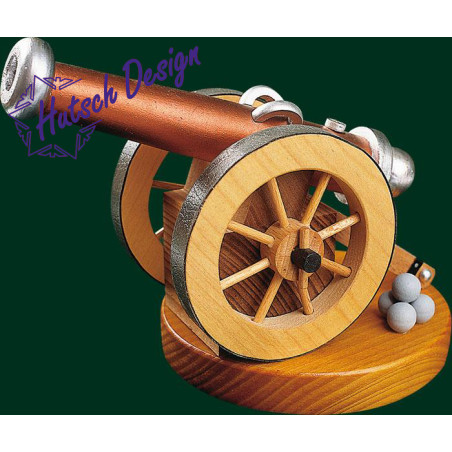 Historische Kanone, für Räucherkerzen  12 cm