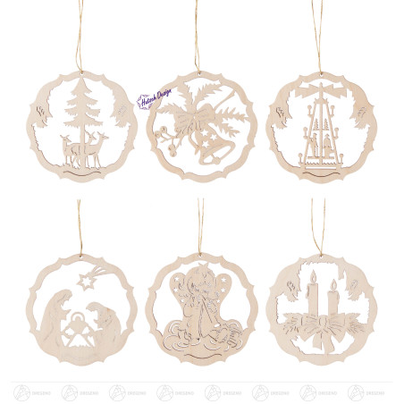 Baumbehang Weihnachtsfiguren im Ring (6) Satz 1
