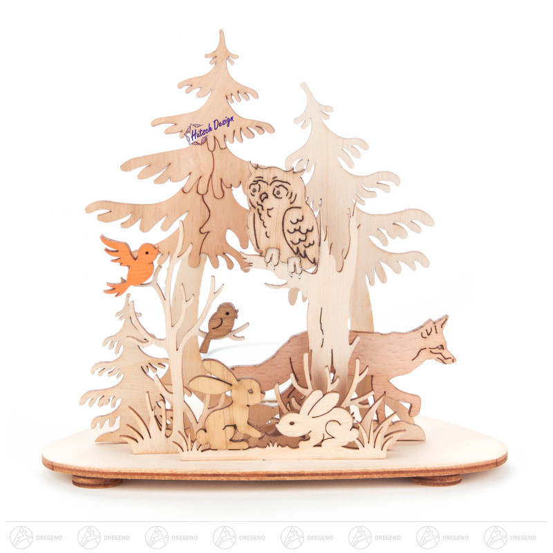 Teelichthalter Waldtiere