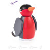 Stimmungsvogel rot/grau