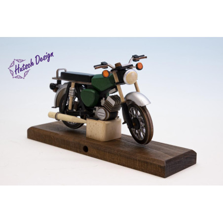 Billardgrüne S51 Räuchermoped Simson 28x8x14,5cm