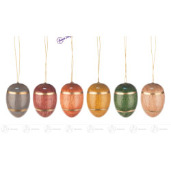 Ostereier natur/gold (6)