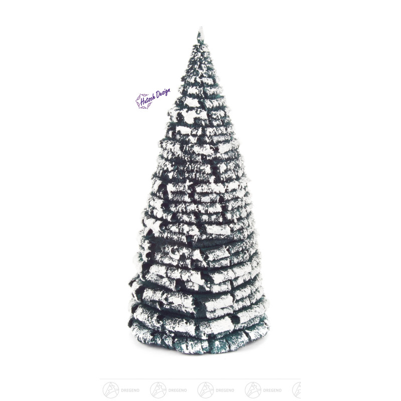 Rauhreifbaum grün/weiß 16 cm