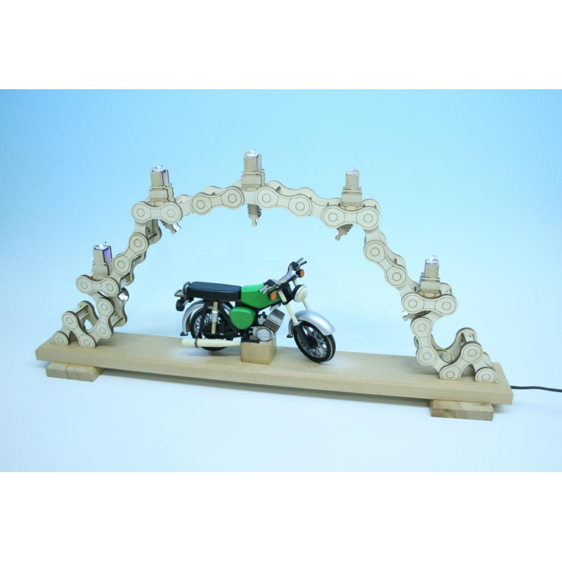 Motorradschwibbogen  63 x 8 x 31 cm ohne Moped