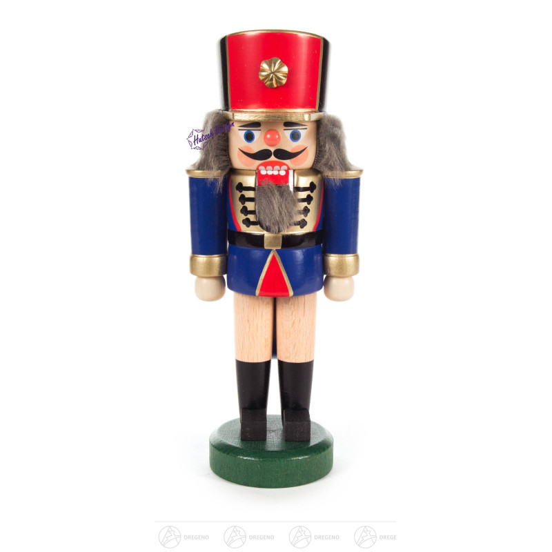 Nussknacker Soldat blau-natur, 18?cm
