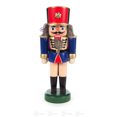 Nussknacker Soldat blau-natur, 18?cm