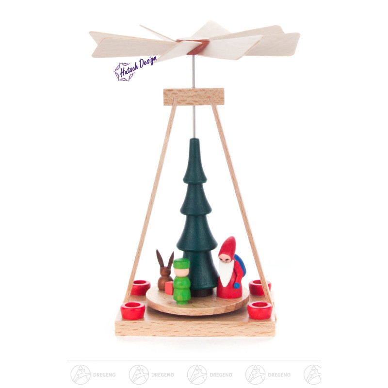 Miniatur Pyramide mit Ruprecht  2 x 2x 5cm
