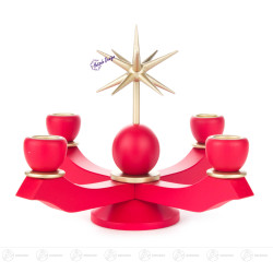 Adventsleuchter klein rot