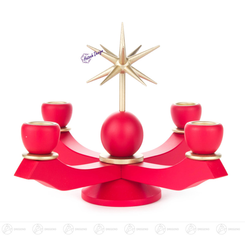 Adventsleuchter klein rot