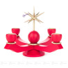 Adventsleuchter klein rot
