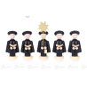 Kurrendefiguren schwarz