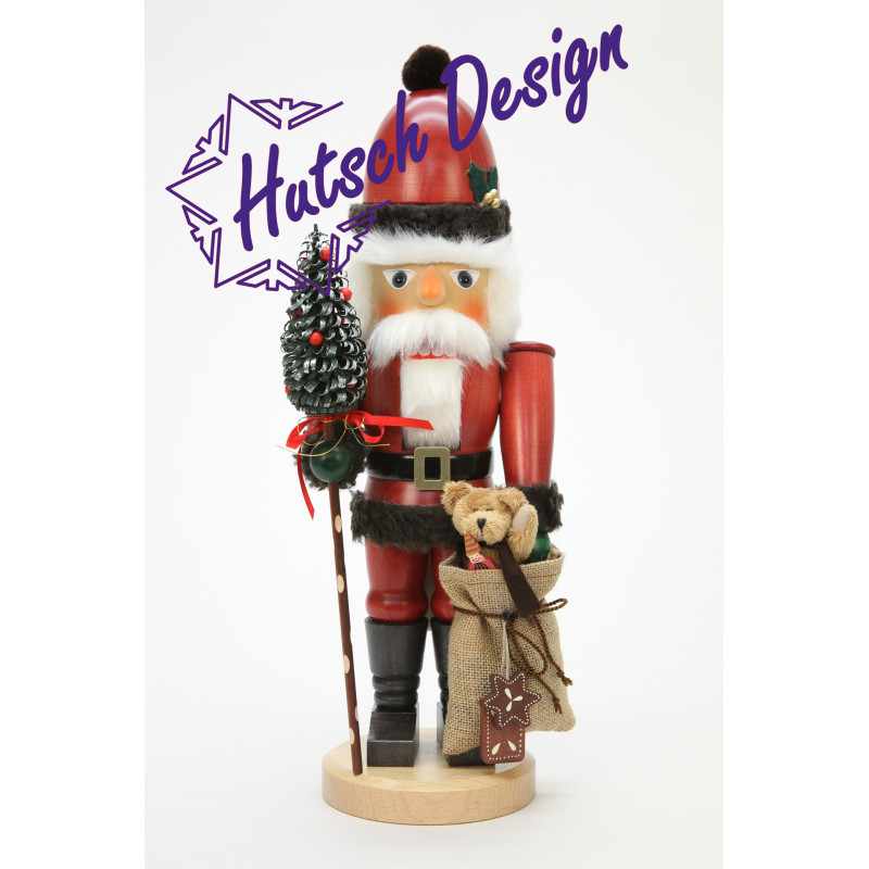 Nussknacker Weihnachtsmann mit Teddy  44,5 cm