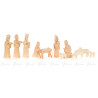 Krippefiguren geschnitzt natur (11) 7cm  7 cm