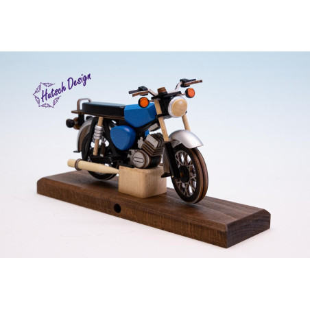 blaue S51 Räuchermoped Simson 28x8x14,5cm