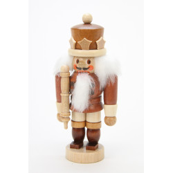 Nussknacker Mini König natur  10,5 cm
