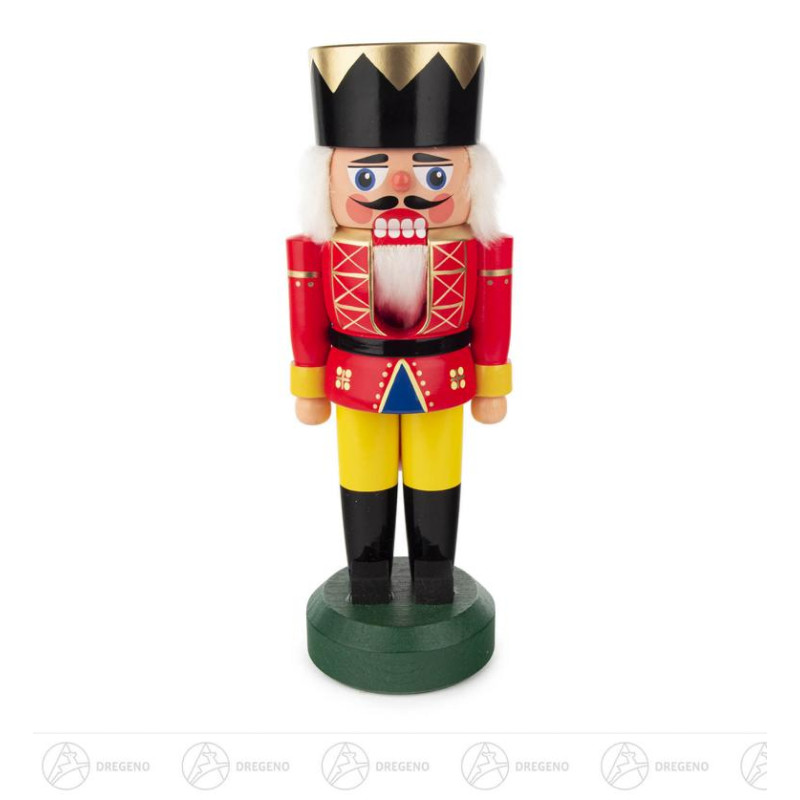 Nussknacker König rot-gelb, 21cm