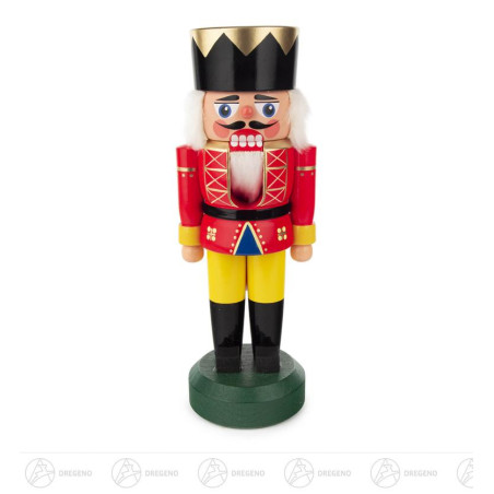 Nussknacker König rot-gelb, 21cm