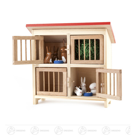 Großer Hasenstall mit Hasen (9)