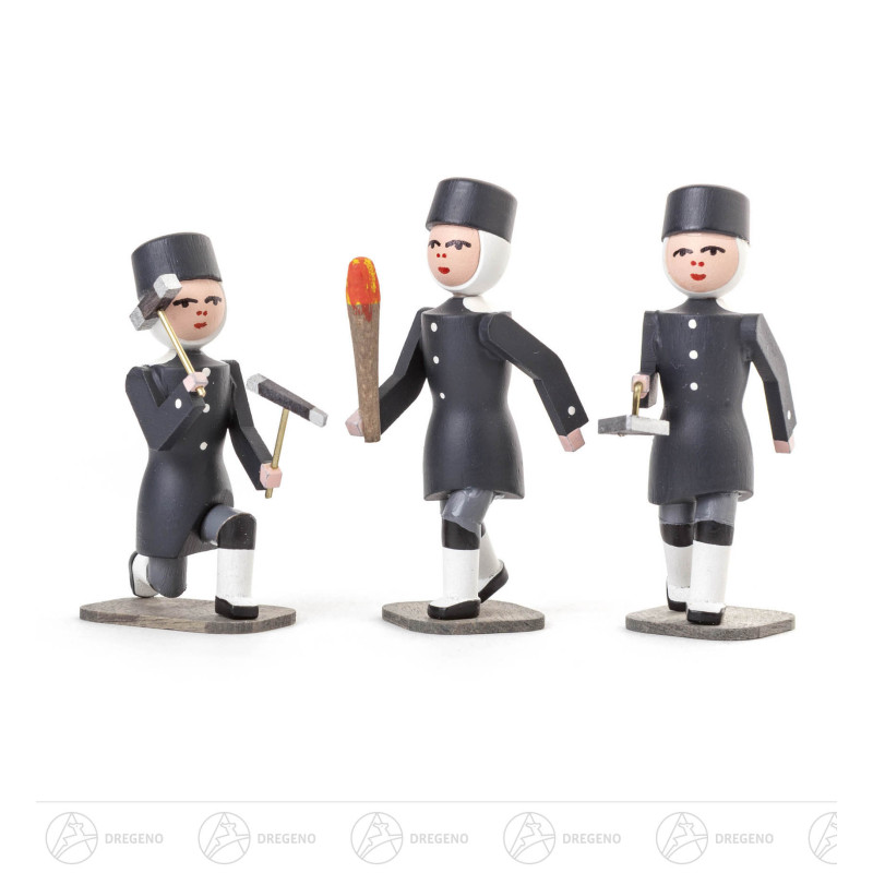 Bergleute Satz 3 (Maurer, Häuer, Fackelträger)