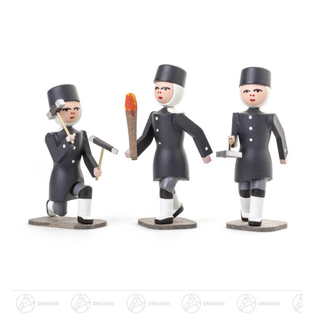 Bergleute Satz 3 (Maurer, Häuer, Fackelträger)