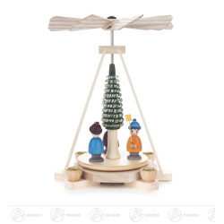Mini-Pyramide mit Laternenkindern, für Kerzen d10mm