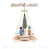 Mini-Pyramide mit Laternenkindern, für Kerzen d10mm