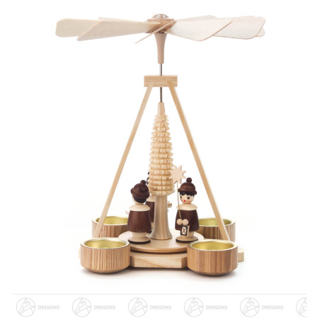 Pyramide mit Kurrende, für Teelichte