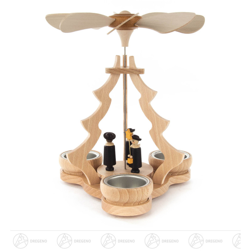 Pyramide mit Kurrende, für Teelichte