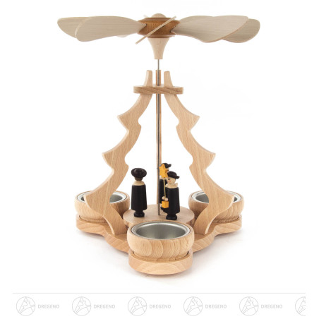 Pyramide mit Kurrende, für Teelichte