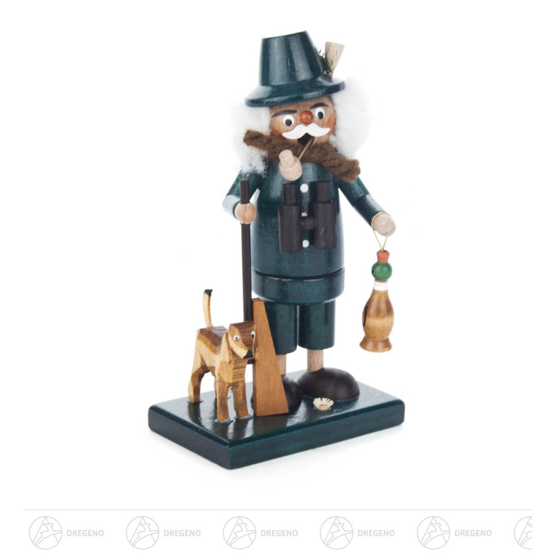 Mini Räuchermann Jäger mit Hund