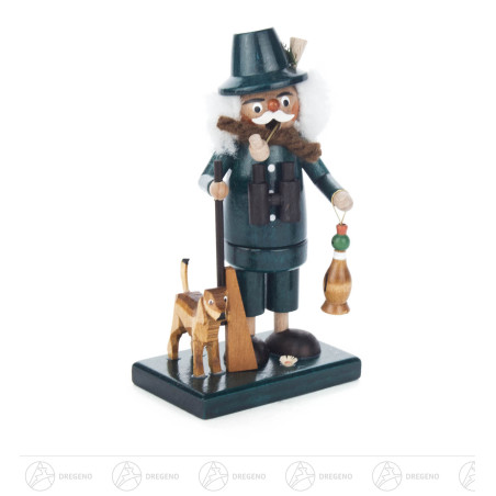 Mini Räuchermann Jäger mit Hund