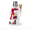 Räuchermann Schneemann mit Vogelhaus