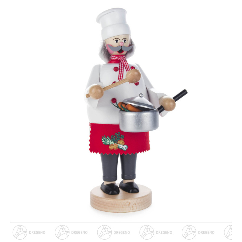 Räuchermann Koch mit Pfanne