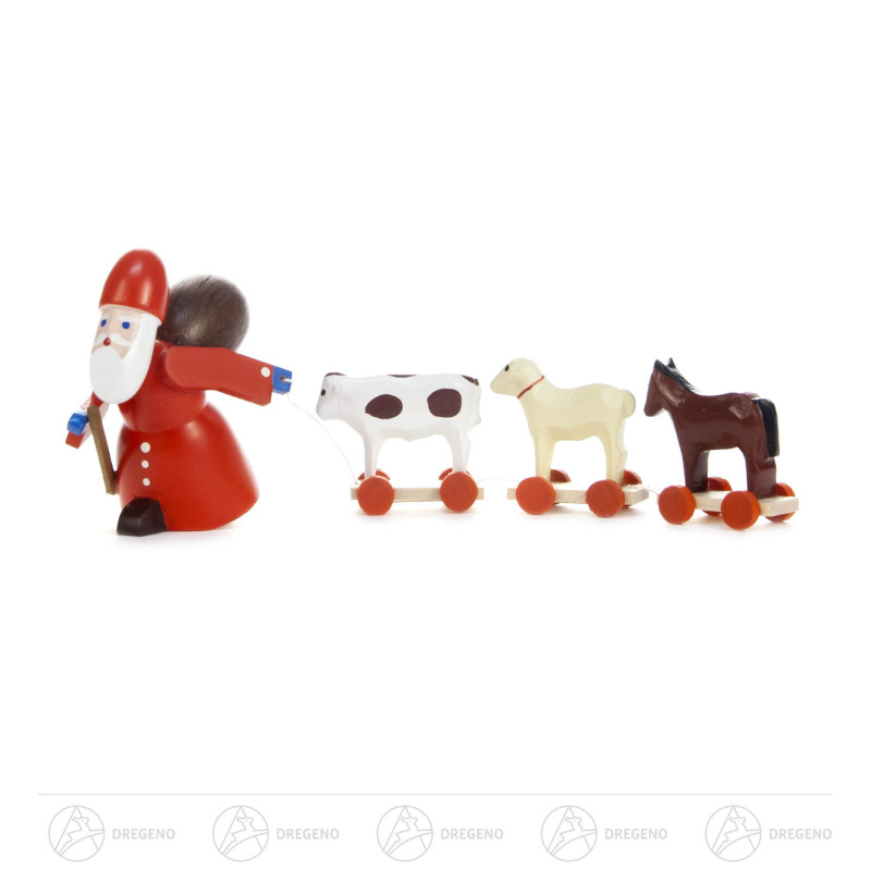 Ruprecht mit Spielzeugtieren