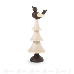 Tanne mit Singvogel, natur