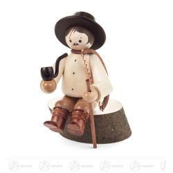 Waldarbeiter sitzend auf...