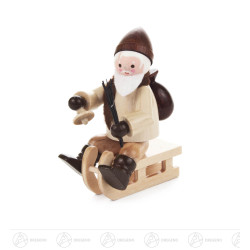Nikolaus auf Schlitten natur