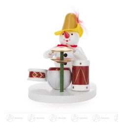 Schneemann am Schlagzeug