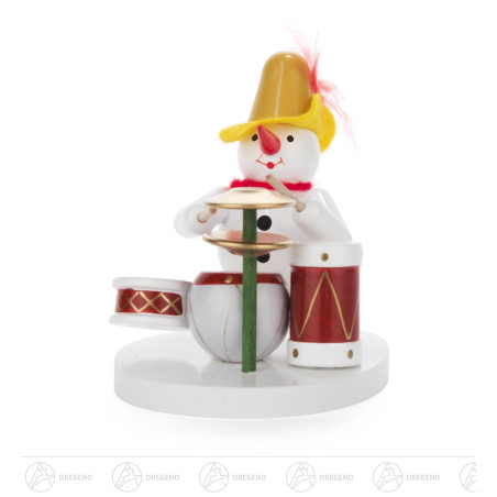 Schneemann am Schlagzeug
