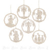 Behang Weihnachtsfiguren im Ring, Satz 2 (6)