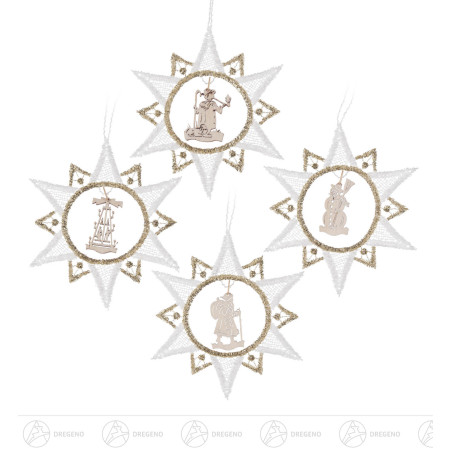 Behang Weihnachtsmotive in Plauener Spitze, Satz 2 (4)