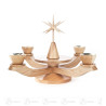 Adventsleuchter mit Stern, natur, für Kerzen d22mm