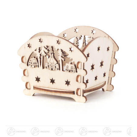 Teelichthalter Seiffener Kirche