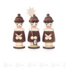 Kurrendefiguren natur, 7,5cm (3)